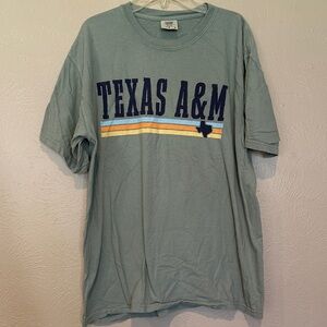 Comfort Colors Texas A&M Tee with Stripes